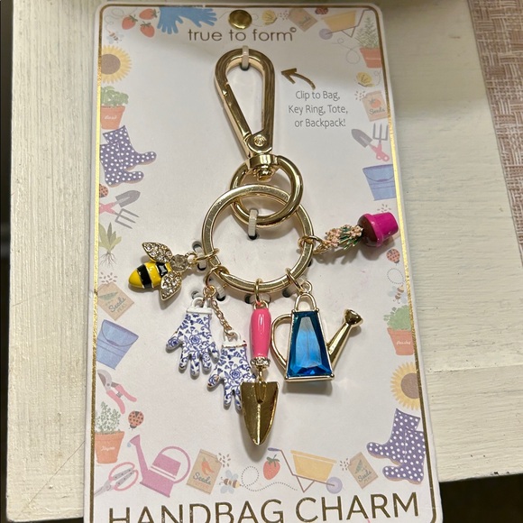 True To Form Accessories - True To Form Gardening Themed Bag/Charm/Keychain~Hard To Find~NEW! Think Spring!